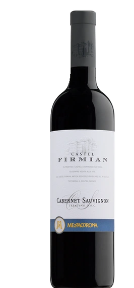 CABERNET SAUVIGNON, TRENTINO DOC - CASTEL FIRMIAN VÍNO TRENTINO